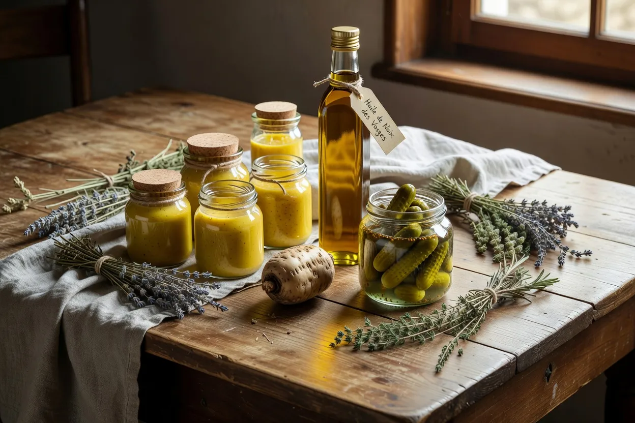 Huiles et condiments d'Alsace : les alliés discrets du terroir