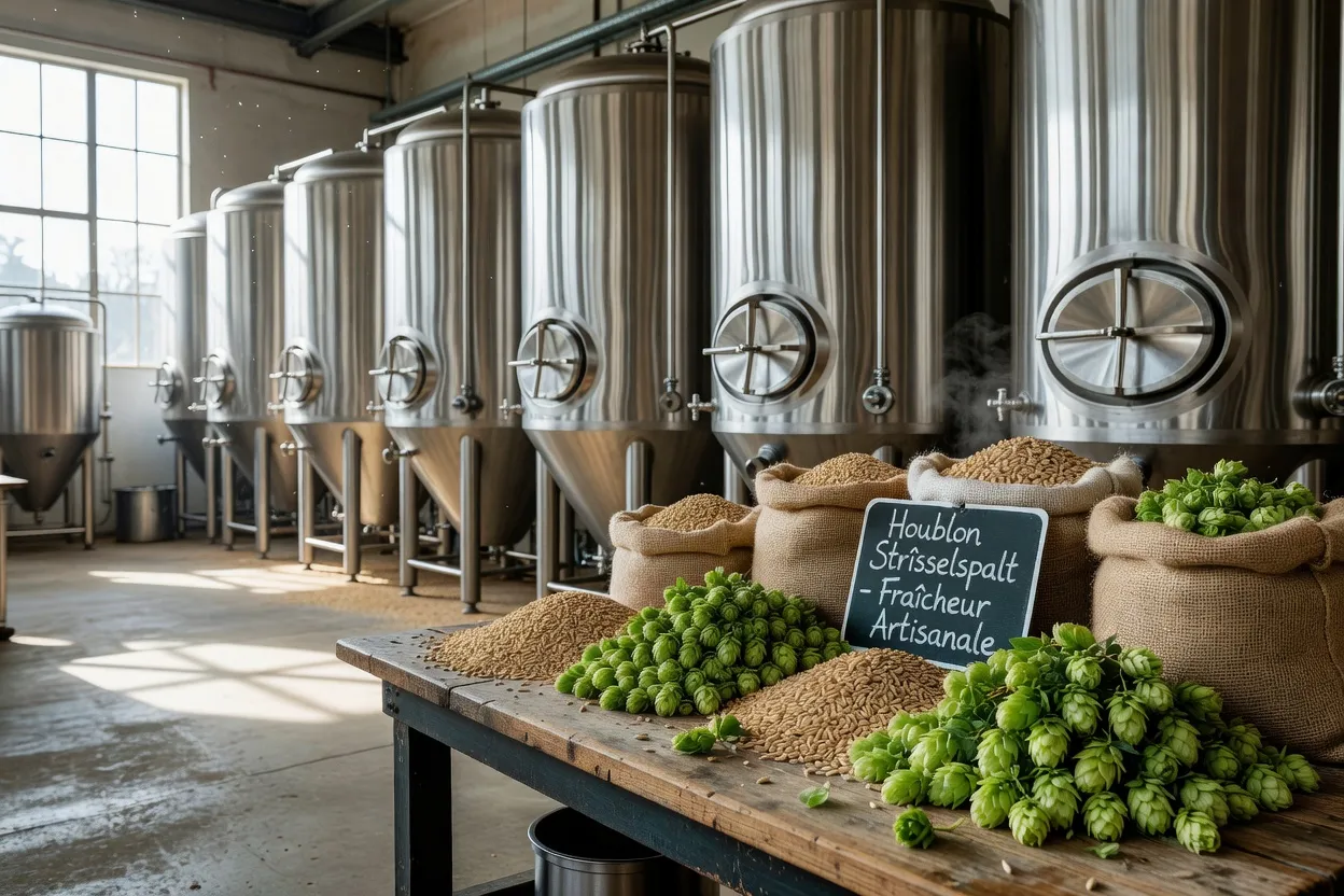 Portrait de Thomas Kuhn dans sa microbrasserie artisanale