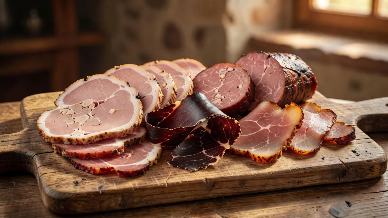 Épicerie fine alsacienne avec choucroute en vrac, munster fermier, bretzels et pain d'épices